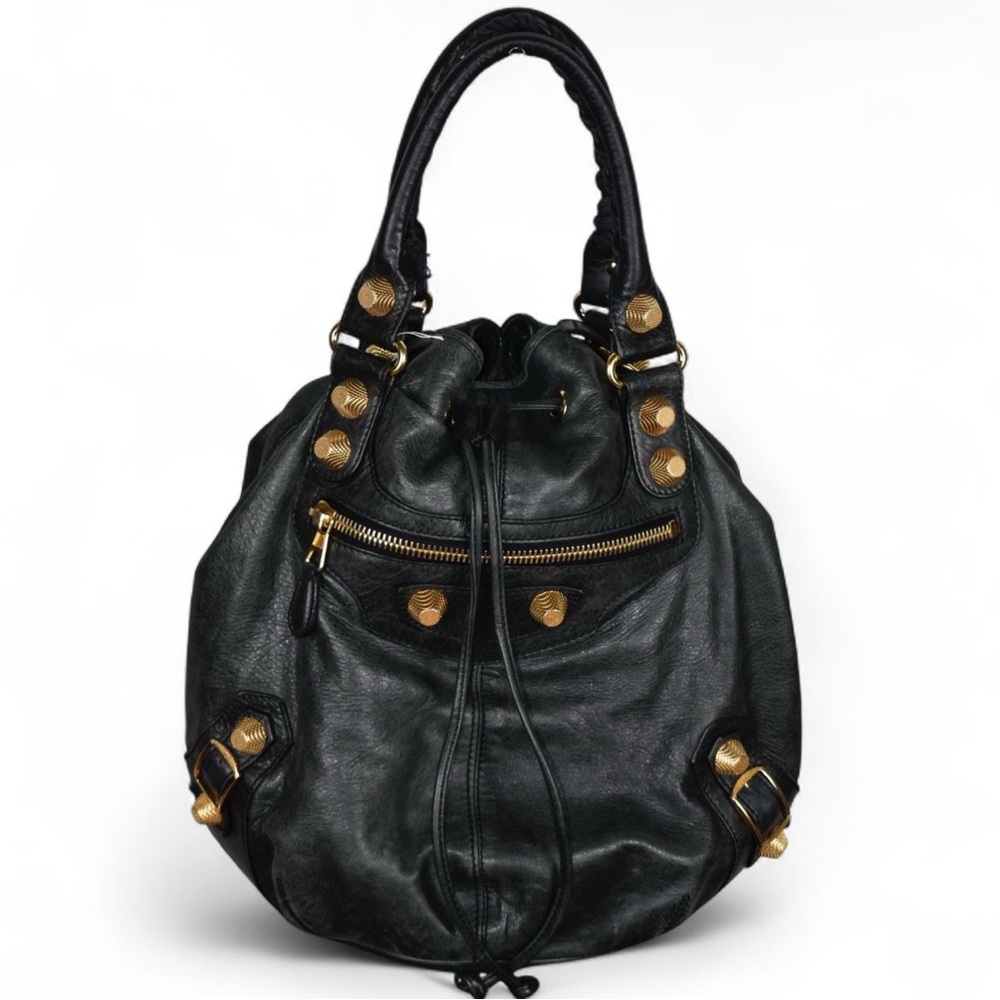 Vintage Balenciaga Giant Pom Pom bag